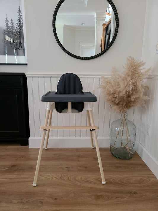 Hallington - Ikea Antilop Highchair Cushion Cover - Dark Grey