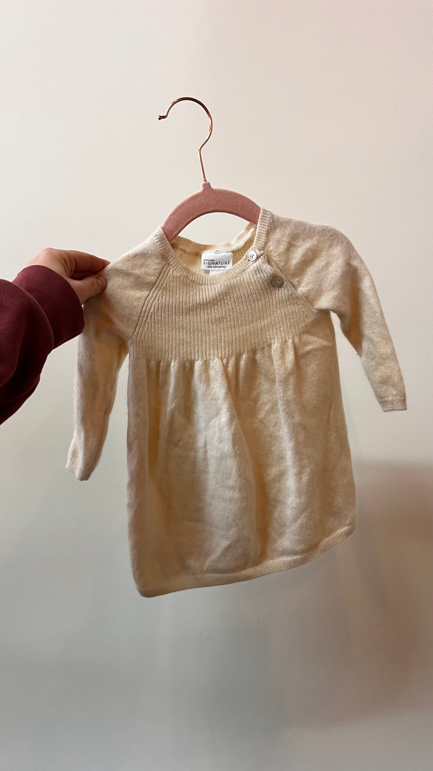 AM - Consignment - Nordstrom Cream Cashmere Dress - 9M