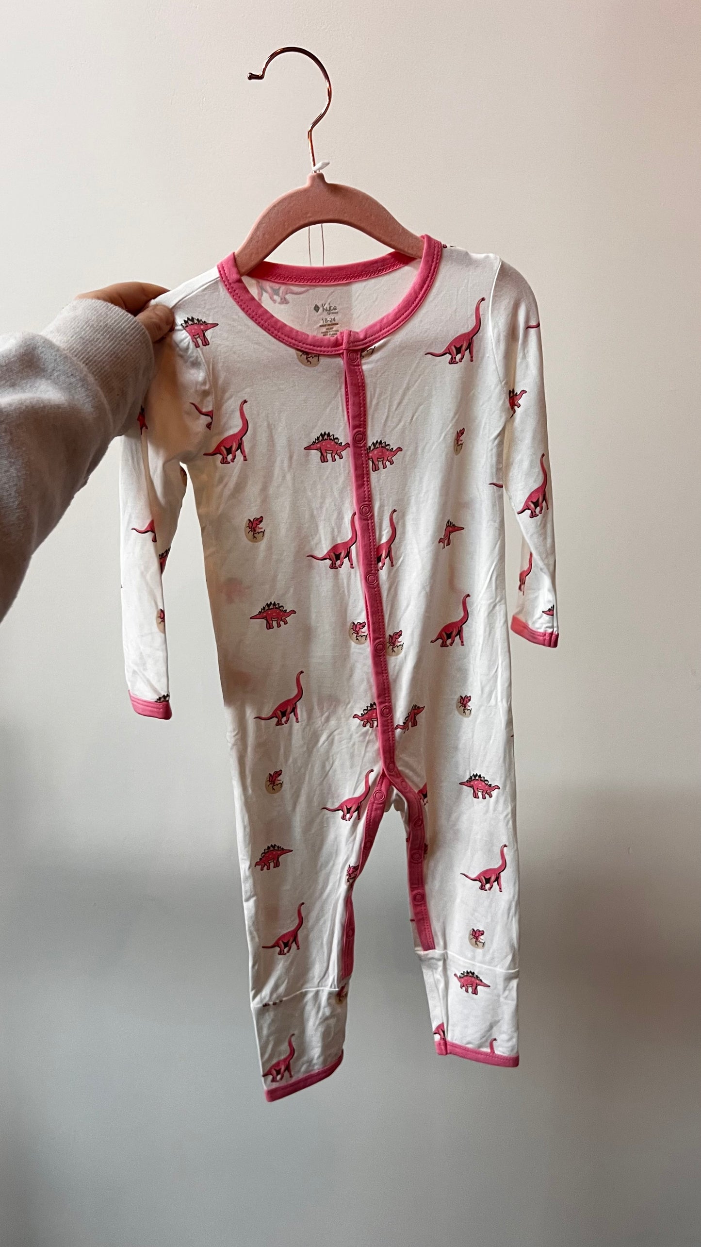 Trendy & Chic - Kyte Baby - 18-24m - Pink Jurassic Romper