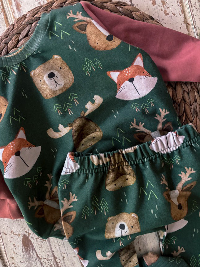 Teddy Little - Two Piece Jogger Set - Wild Animal