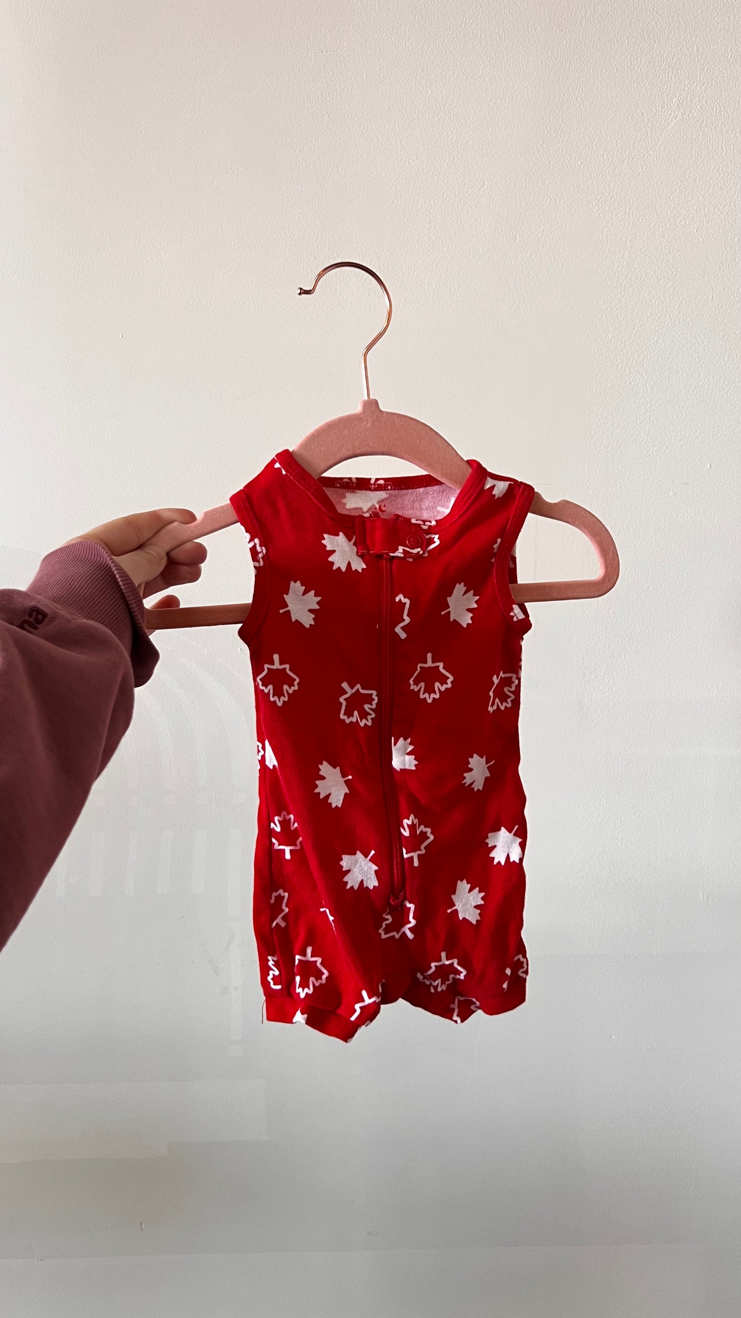 MN - Consignment - Old Navy Canada Day Romper - 0-3M