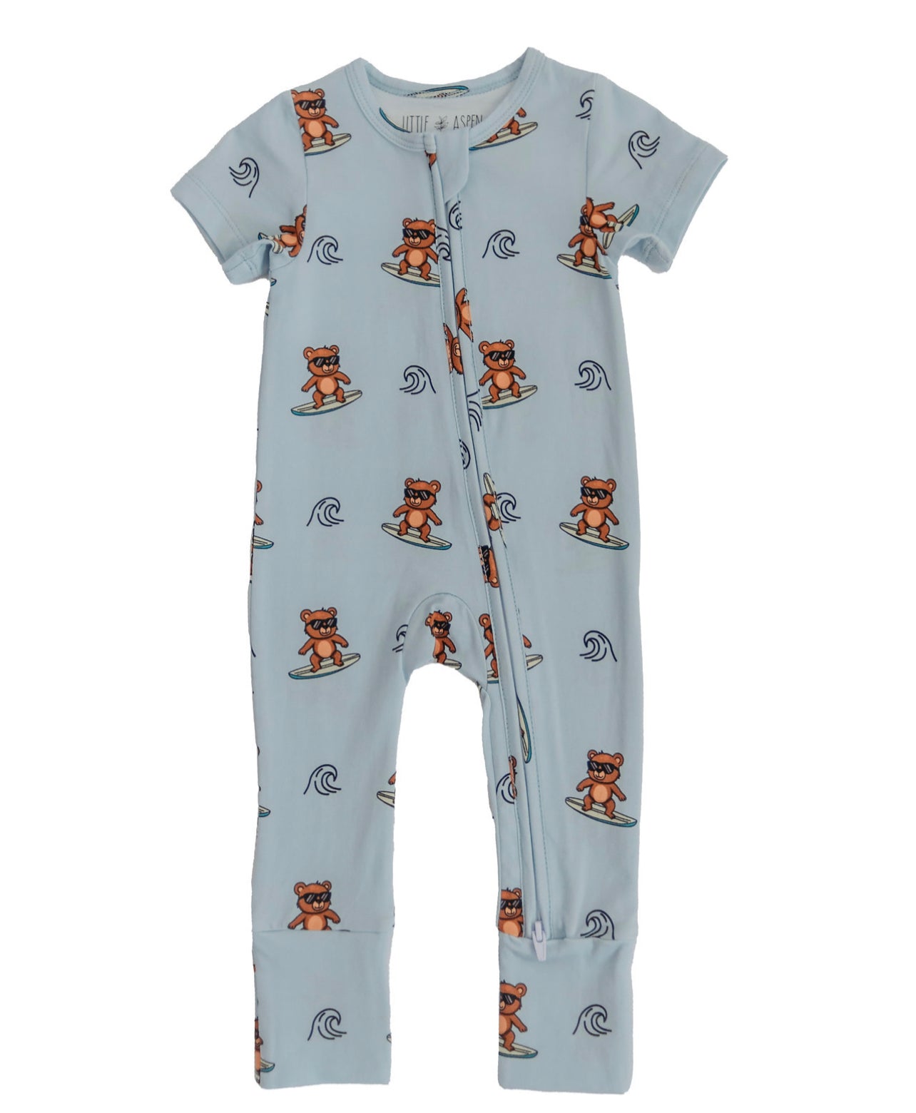 Little Aspen Baby - Salty Bear Short Sleeve Romper