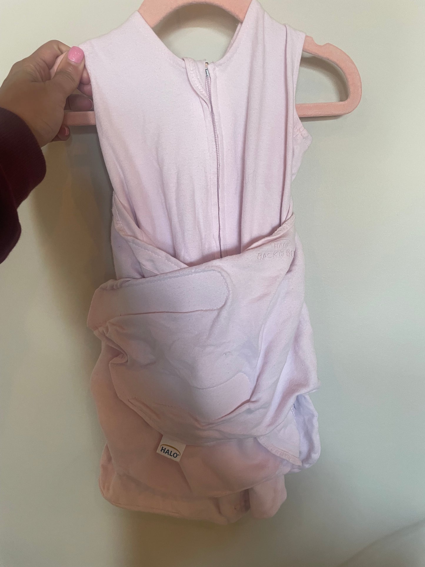 SM-Consignment-Halo sleep sack pink 0-3M