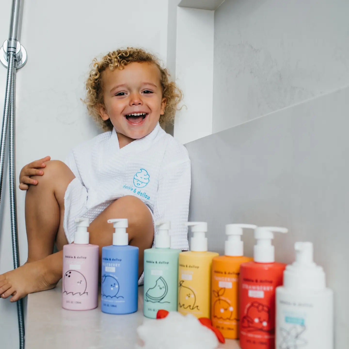 Dabble & Dollop - All-Natural Blueberry Shampoo, Body Wash & Bubbles