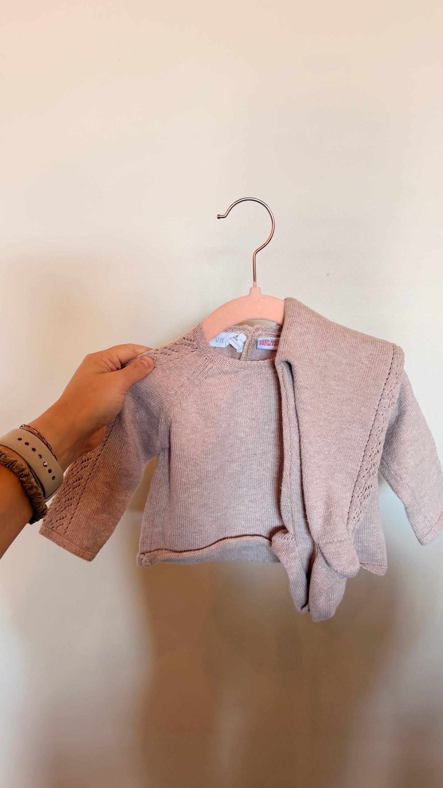 GR - Consignment - Zara Pink Knit Two Piece Set 3-6M