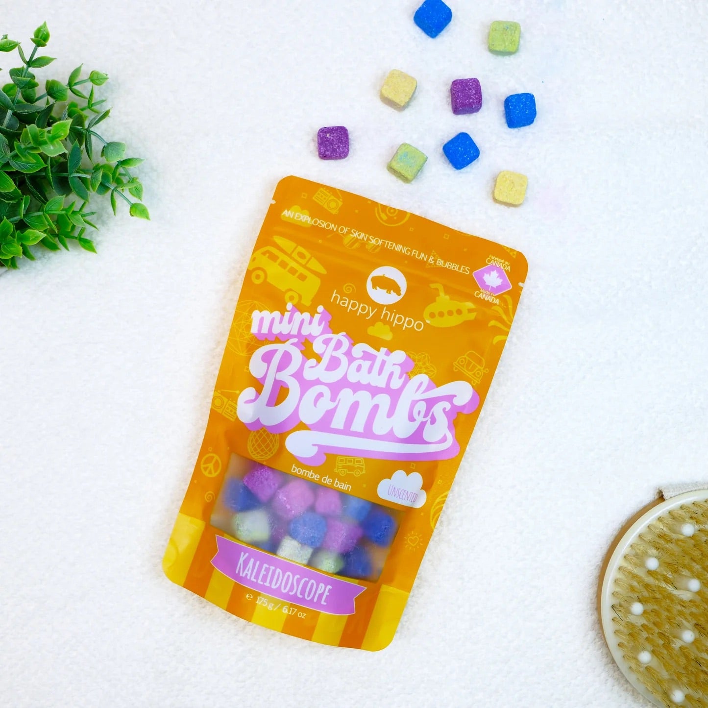 Happy Hippo - Kaleidoscope Mini Bubble Bombs - Non Scented