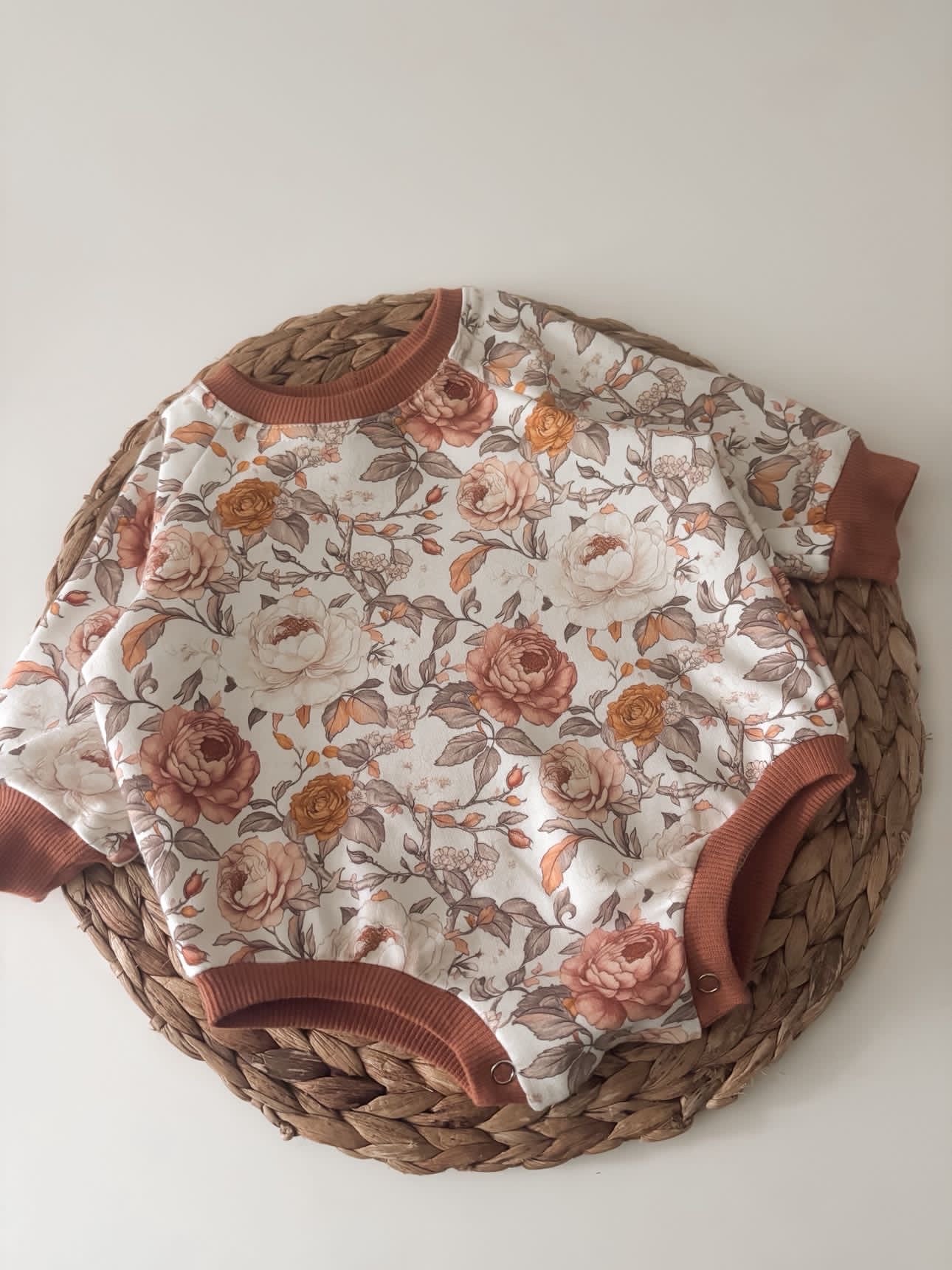 Teddy Little - Floral Sweater Romper