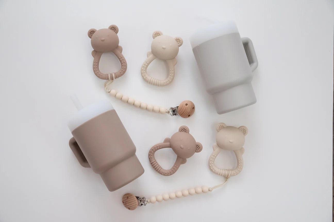 Hallington - Soft silicone Bear Rattle Teether