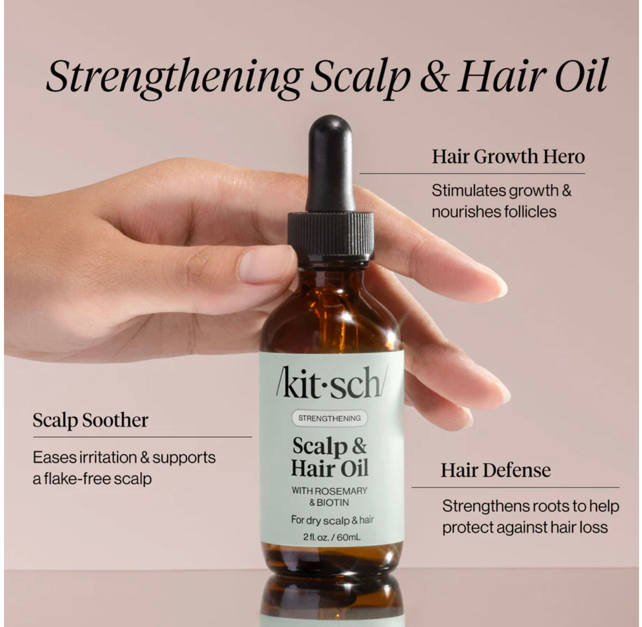 KITSCH - Rosemary & Biotin Scalp & Hair Strengthening Oil