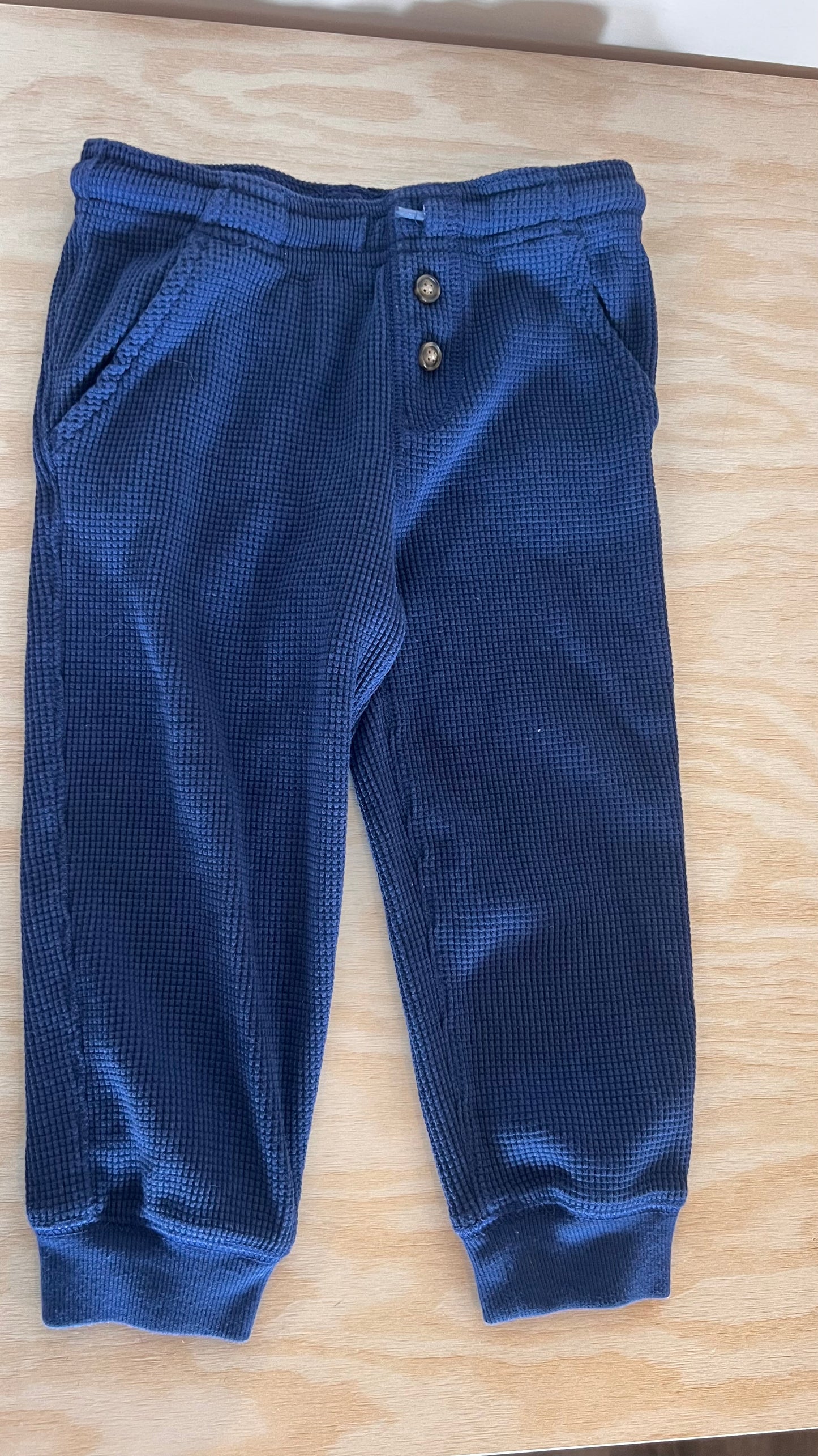 MY - Consignment - Carters Blue Waffle Pant 24M