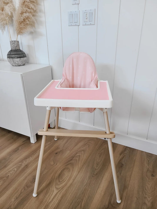 Hallington - Ikea Antilop Highchair Cushion Cover - Pink Floral