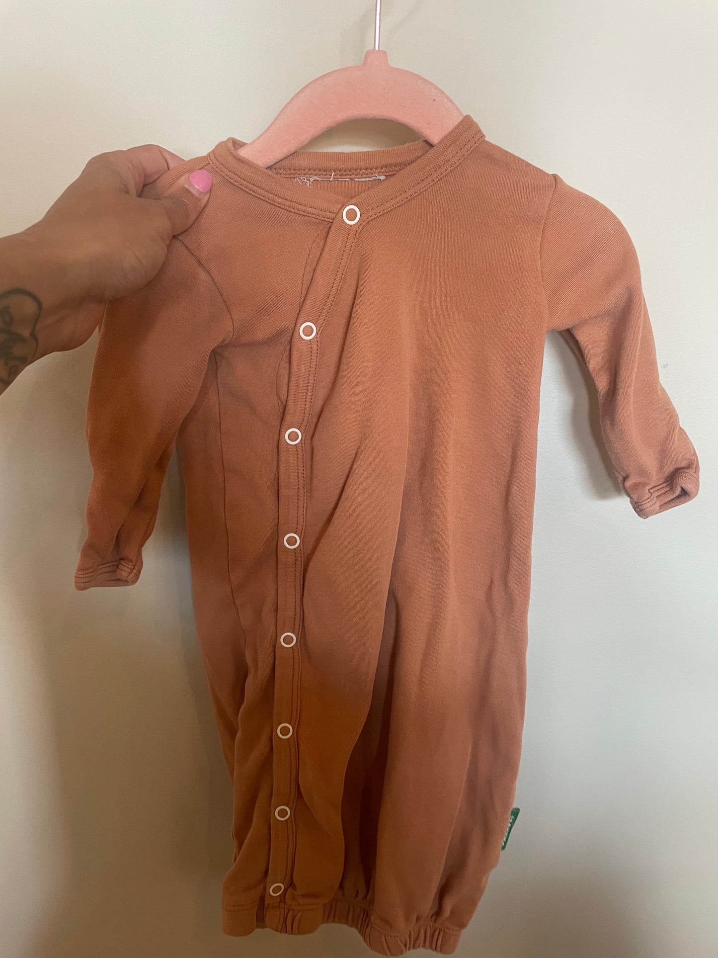CM - Consignment - Parade Rust Sleeper Gown - 0-3M