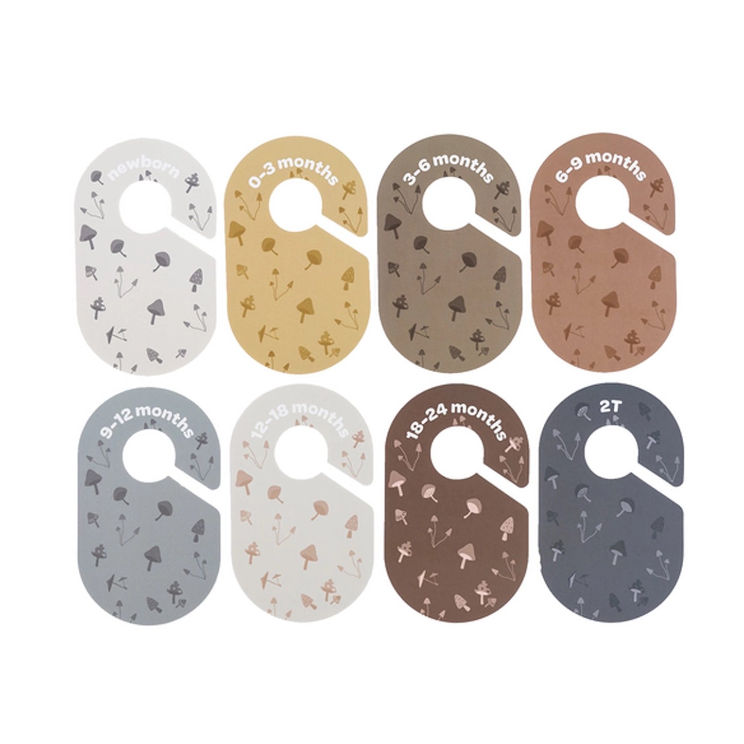 3 Sprout - Baby Closet Dividers (Newborn To 24 Months) - Mushroom Print