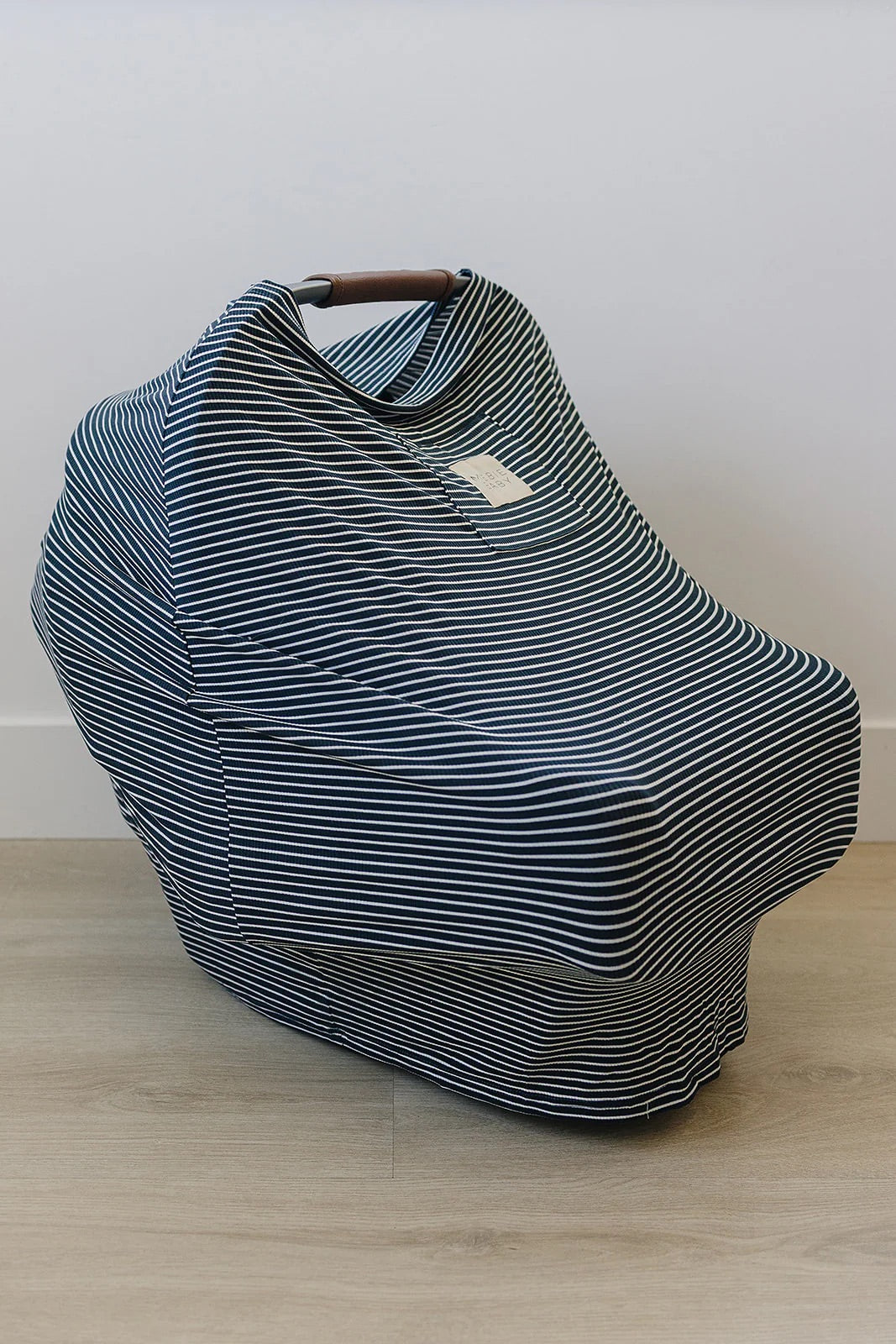 Mebie Baby - Navy Stripes Ribbed Bamboo Multi-Use Cover