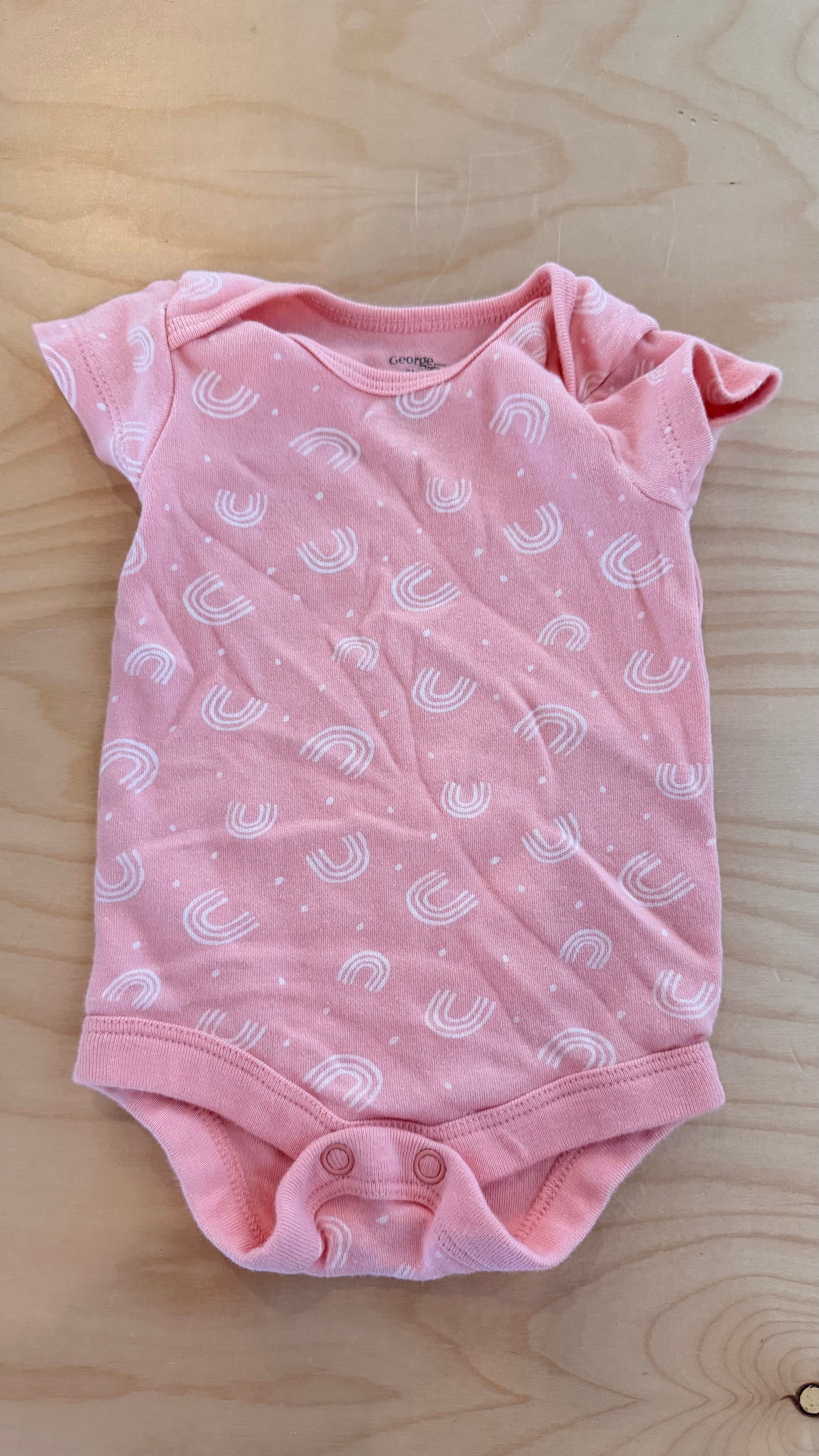 CC - Consignment - George - Pink Sun Bodysuit - Newborn