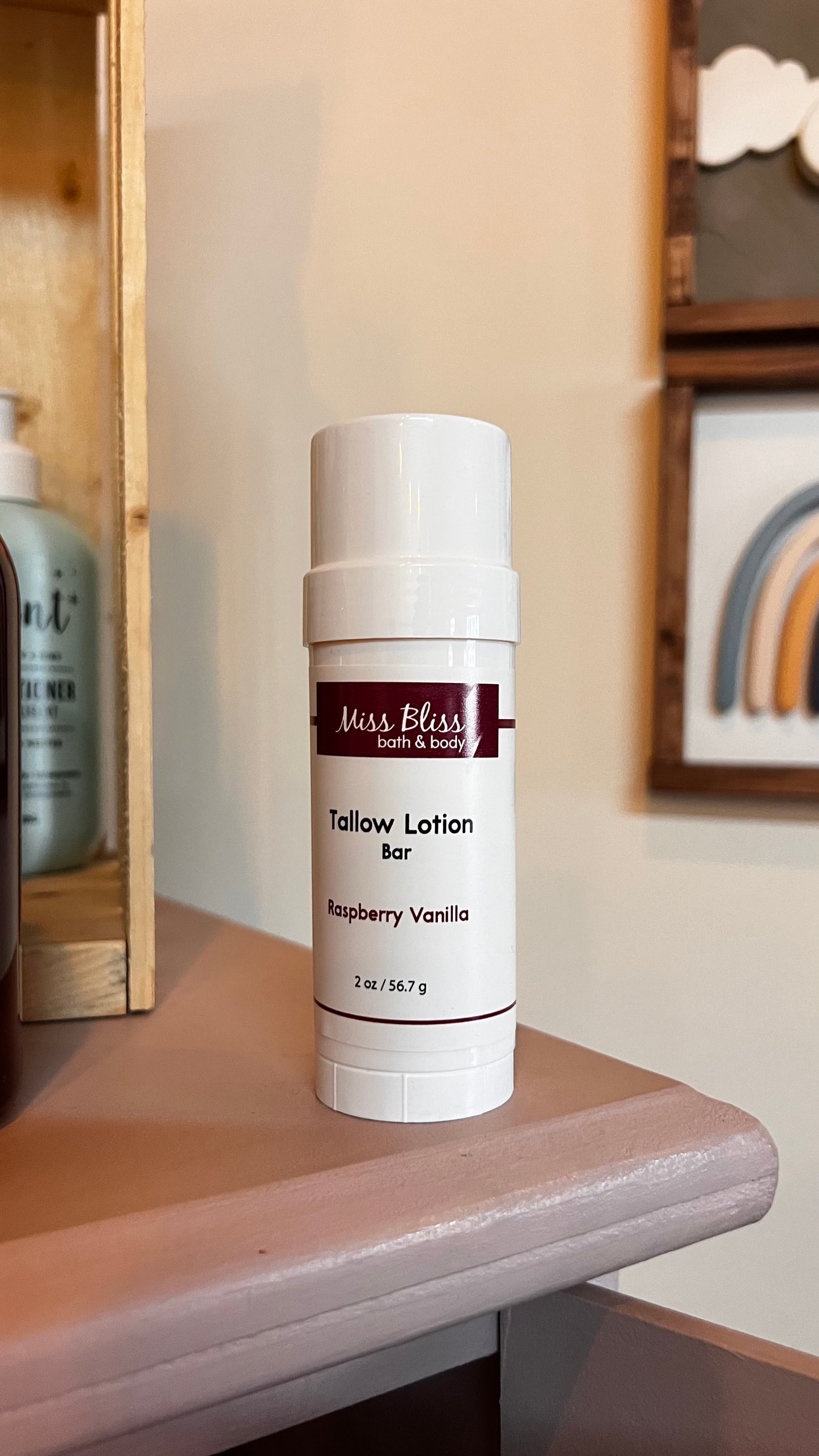 Miss Bliss Bath & Body - Tallow Lotion - Raspberry Vanilla