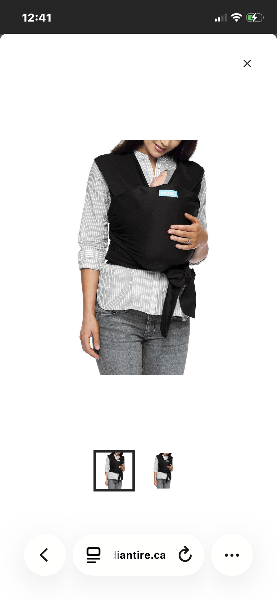 AL - Consignment - Classic Black Moby Wrap