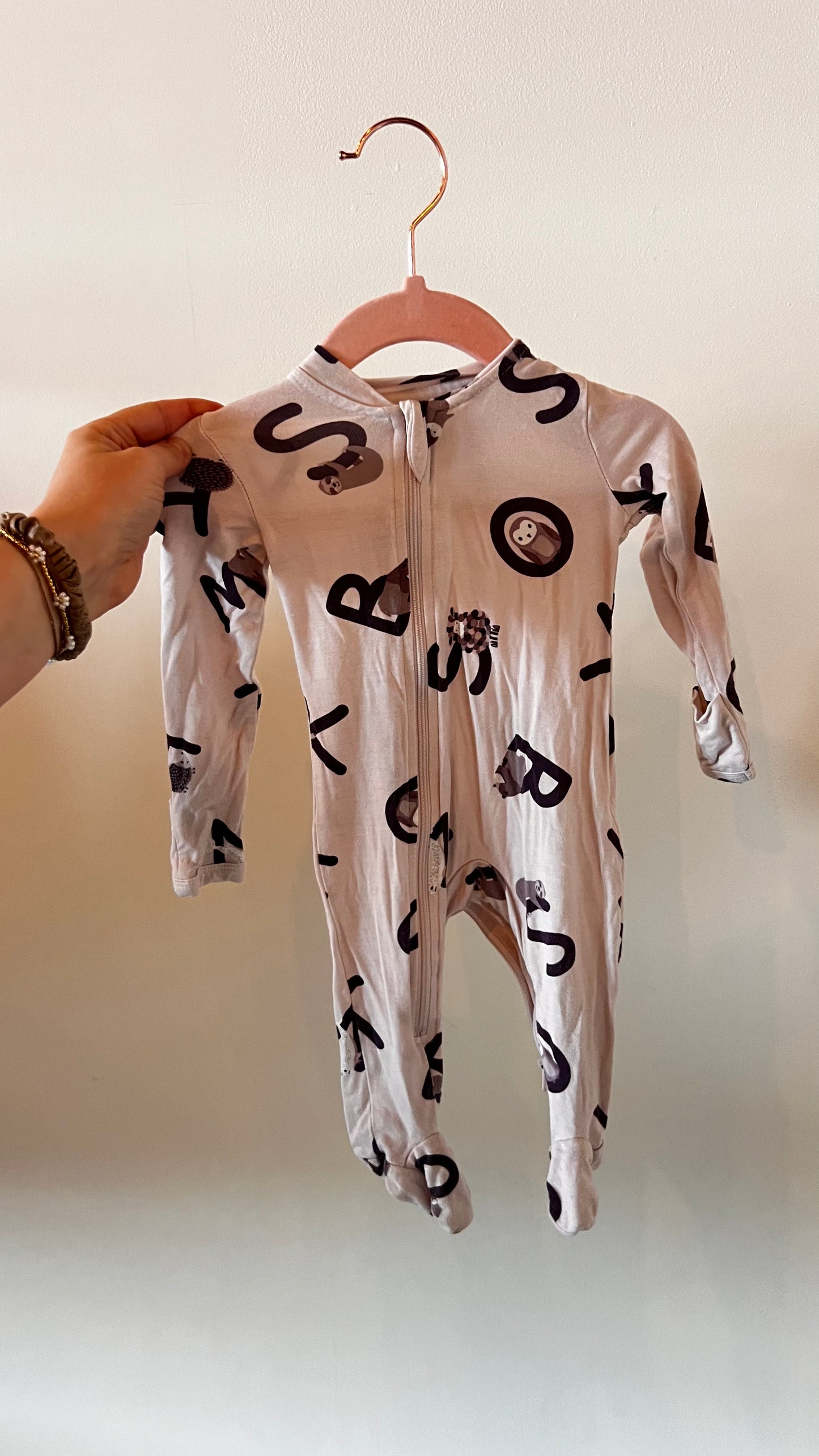 CM - Consignment - Zippy Jamz ABC Animal Bamboo Sleeper Newborn