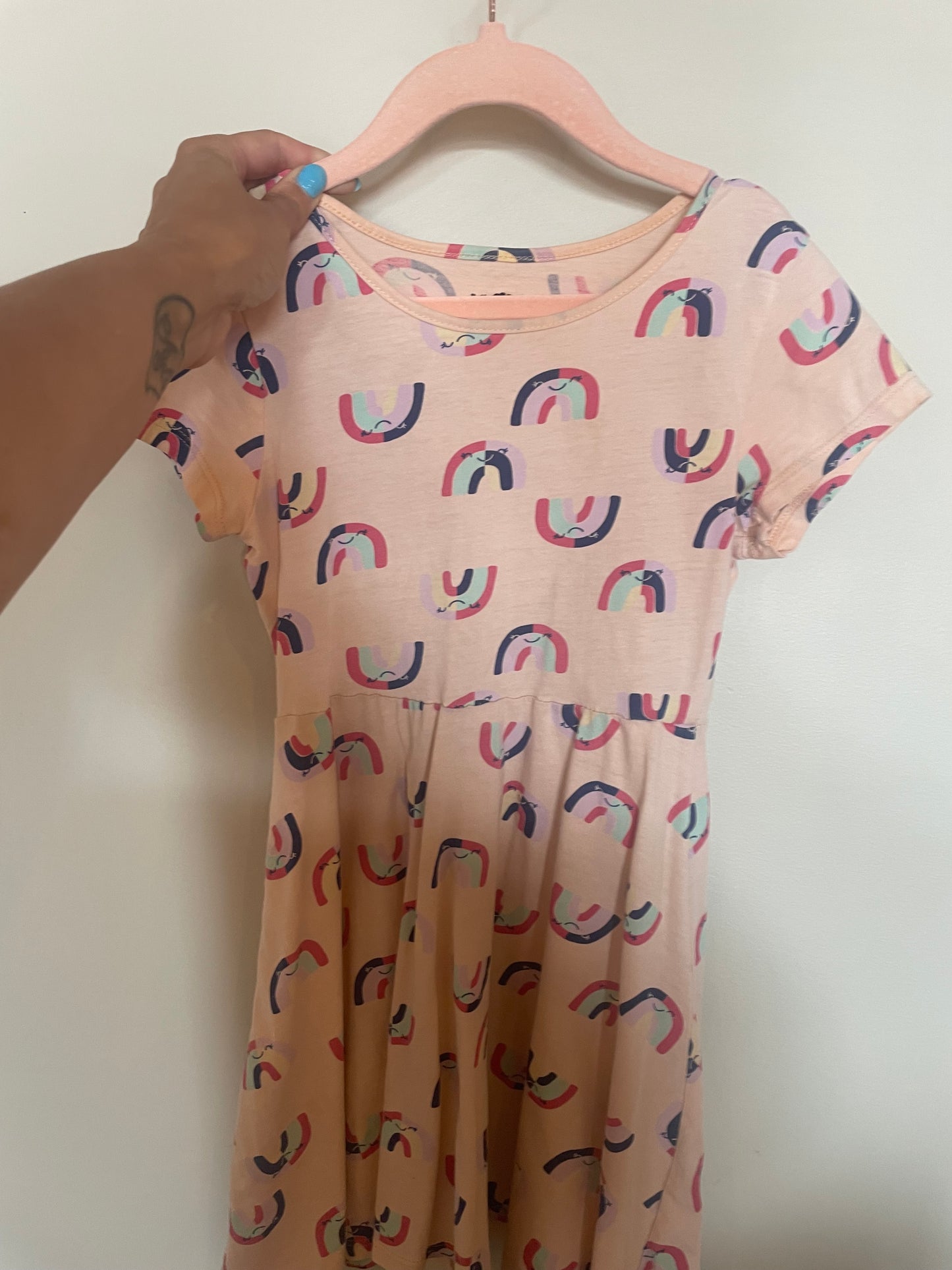 GC - Consignment - Bella & Birdie Rainbow Dress - 7/8