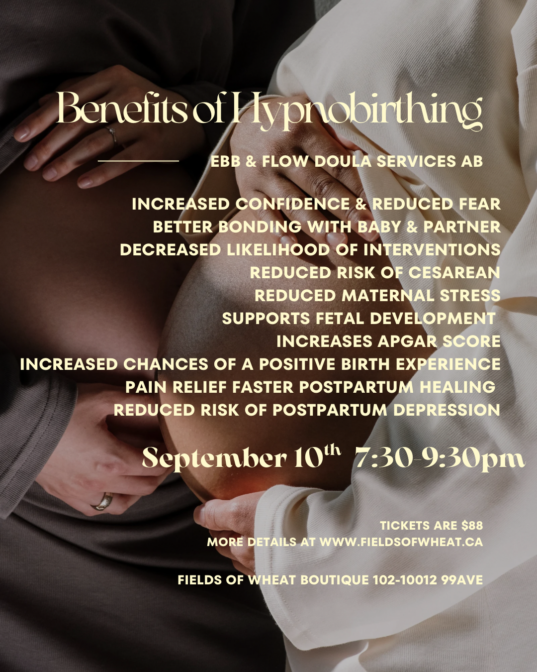 Hypnobirthing Workshop - September 10th