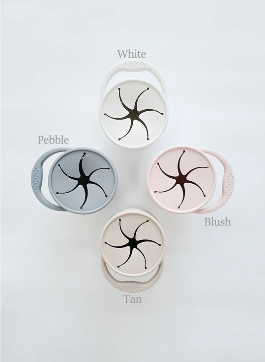 Hallington - Collapsible Silicone Snack Cup - White