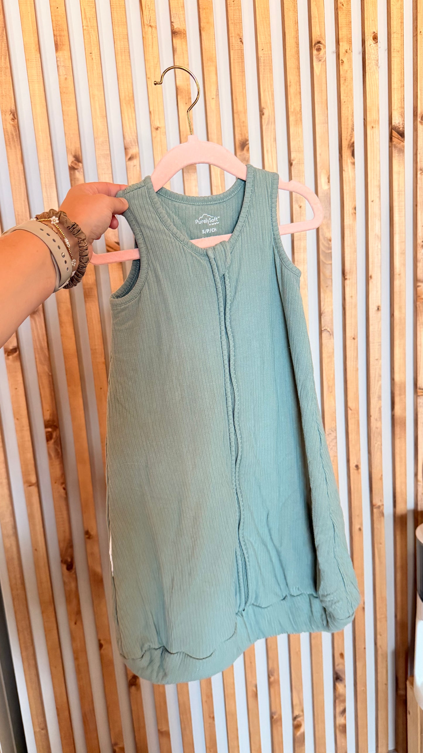 RJ - Consignment - Purely Soft Green Sleep Sack S/P/CH