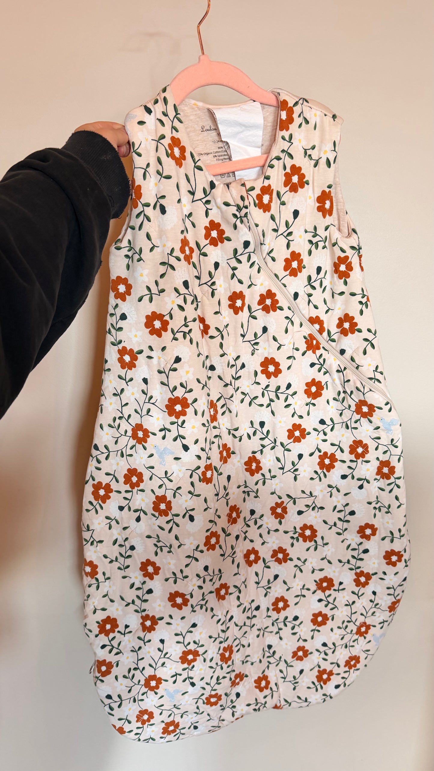 JH Consignment - Loulou Lollipop Floral Sleep Sack 12-24M