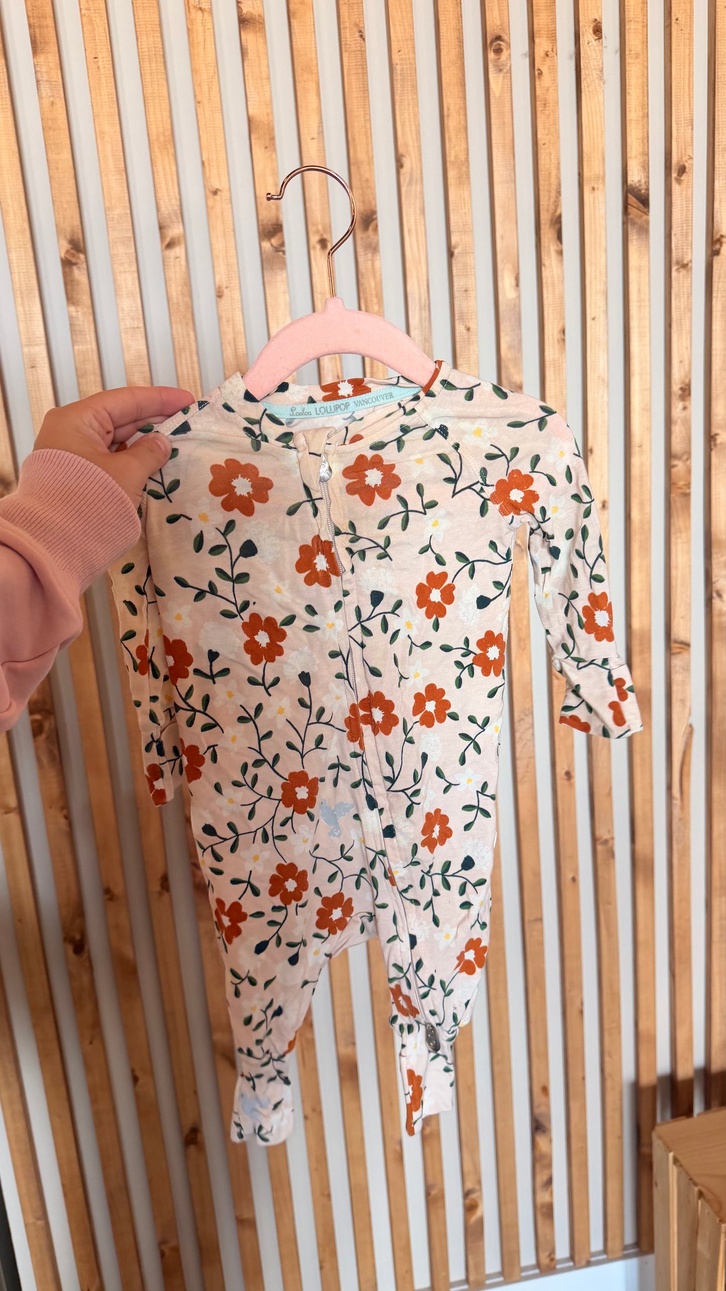 CC - Consignment - Loulou Lollipop - Floral Sleeper - 0-3M