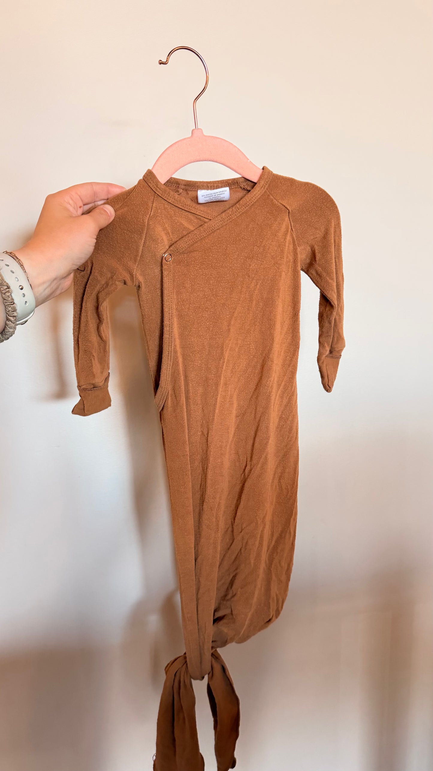 AL - Consignment - Jax & Lennon - Mustard Knot Gown - NB