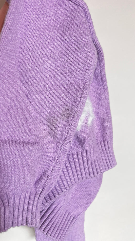 EM - Consignment - Old Navy Purple Bow Sweater - 6/7