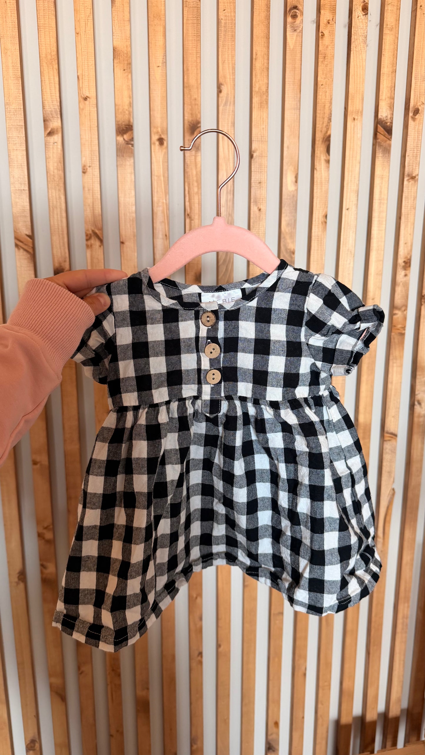 CC - Consignment - Mebie Baby Gingham Dress - 6-12M