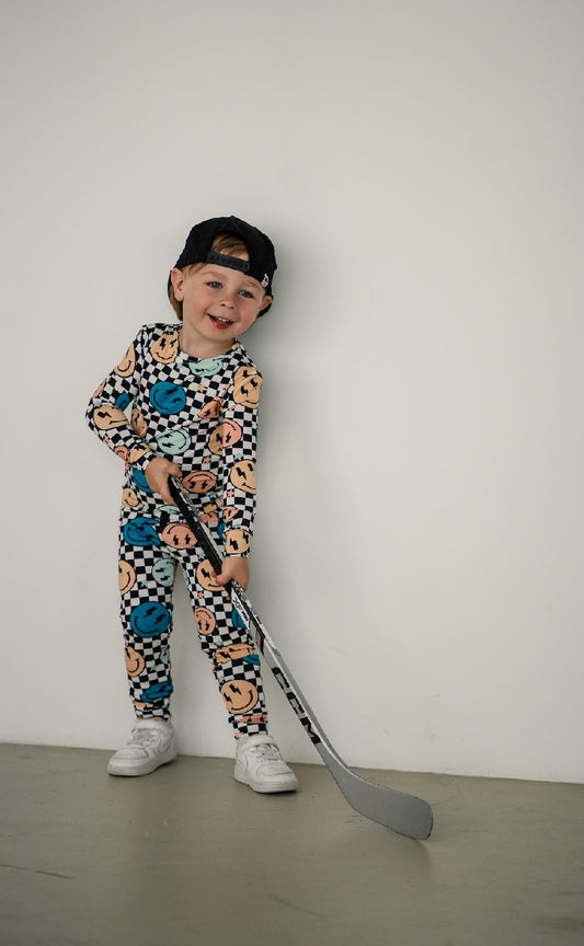 Pip and Phee - Teal Smiles - Two Piece Set