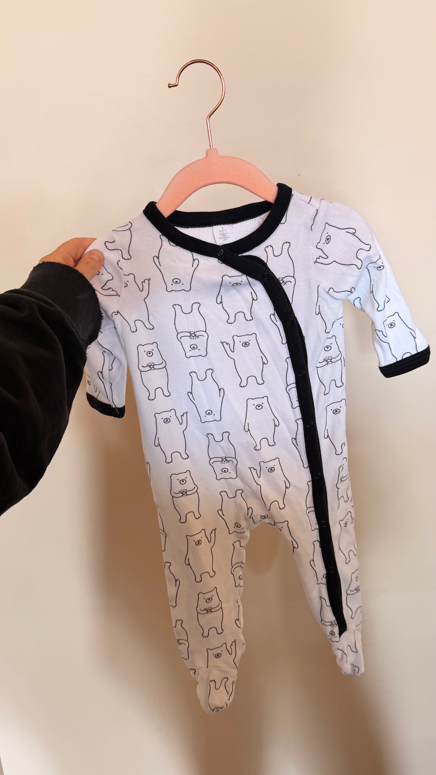 BB Consignment - Nordstrom White Bear Sleeper 3M