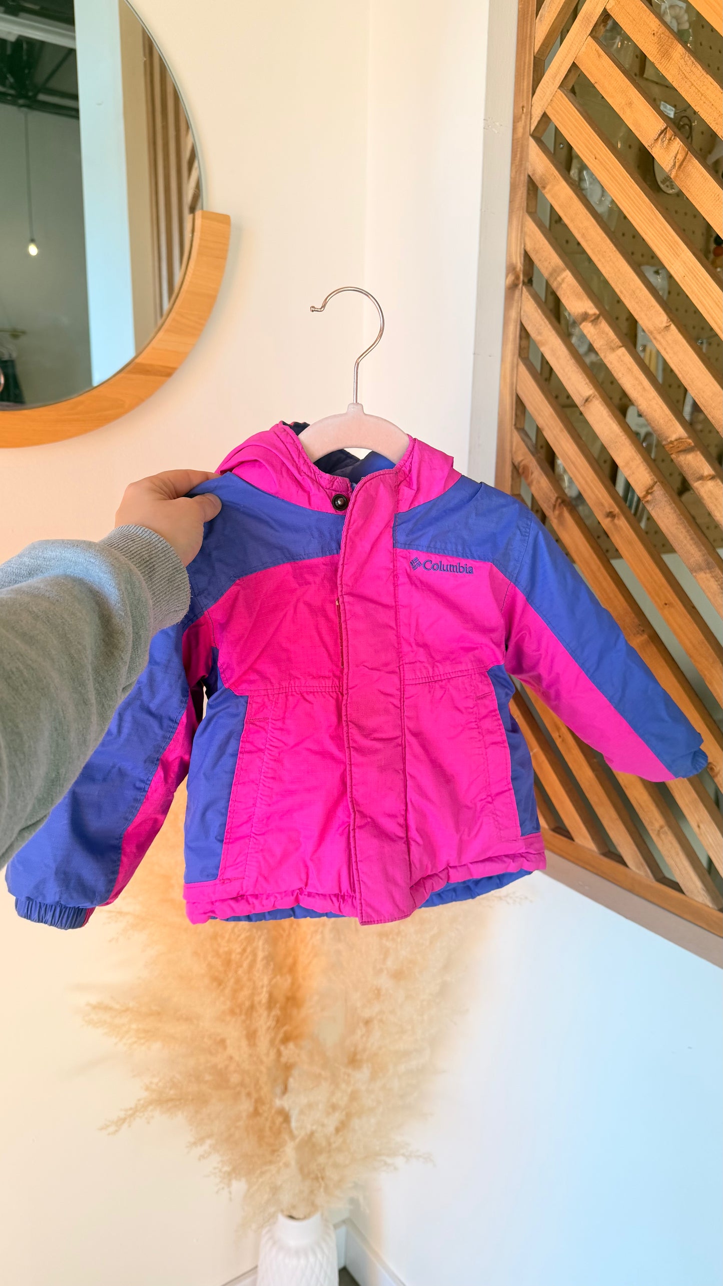 KD Consignment - Pink/Purple Columbia Reversible Jacket 18-24M