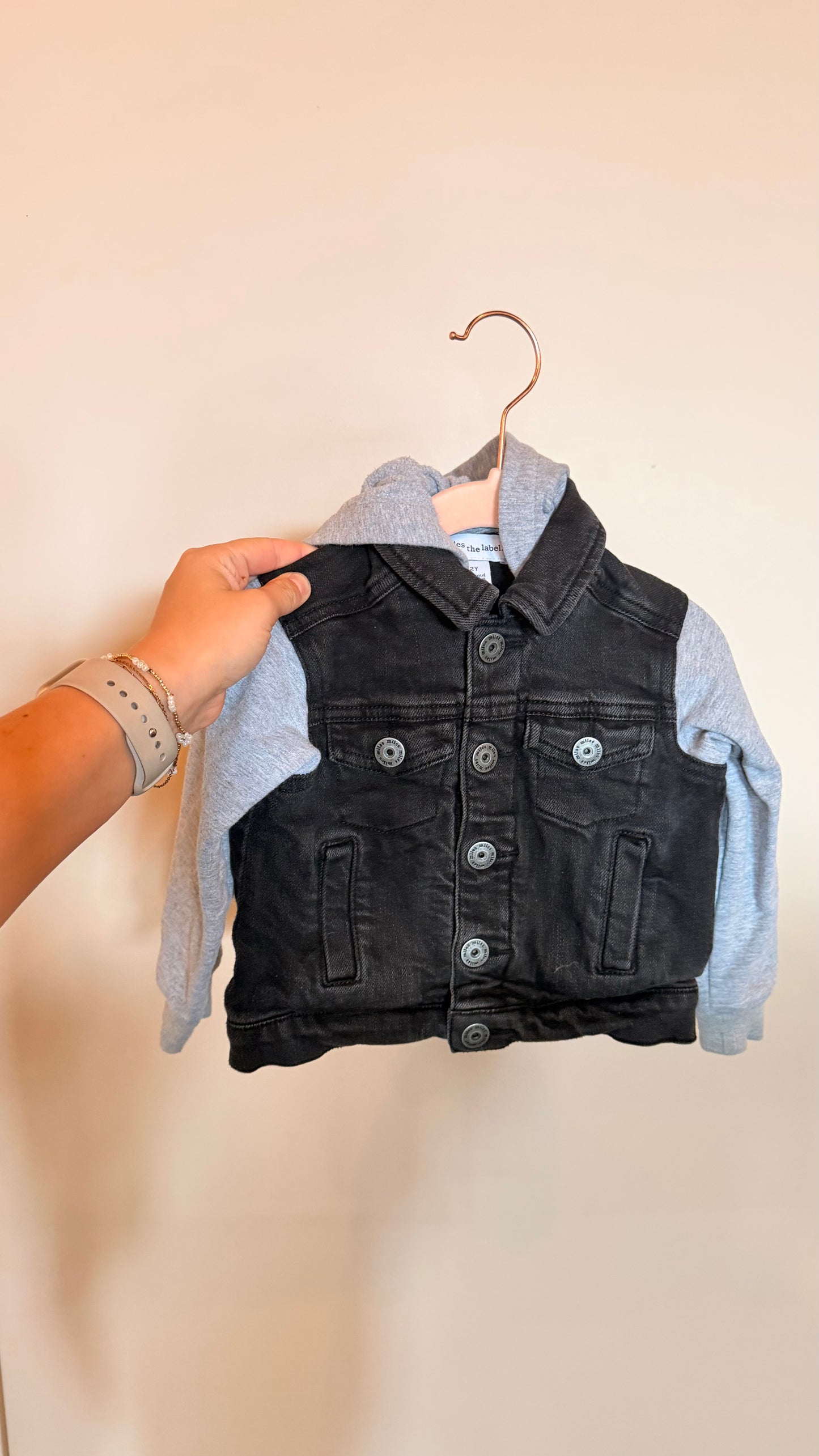 LK Consignment - Miles the Label Black Denim Jacket 2Y
