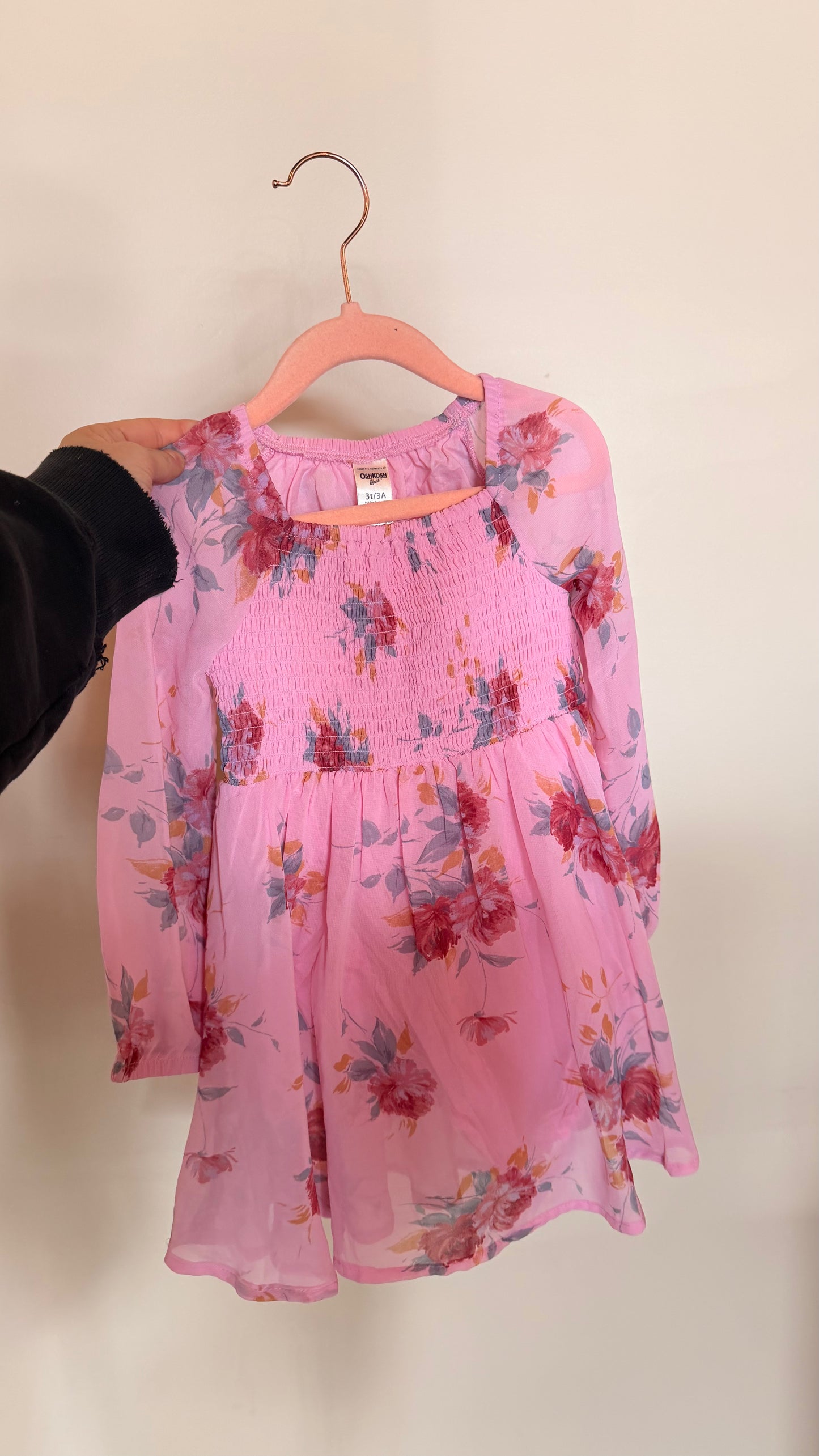 SP Consignment - Carters Pink Floral Dress 3T