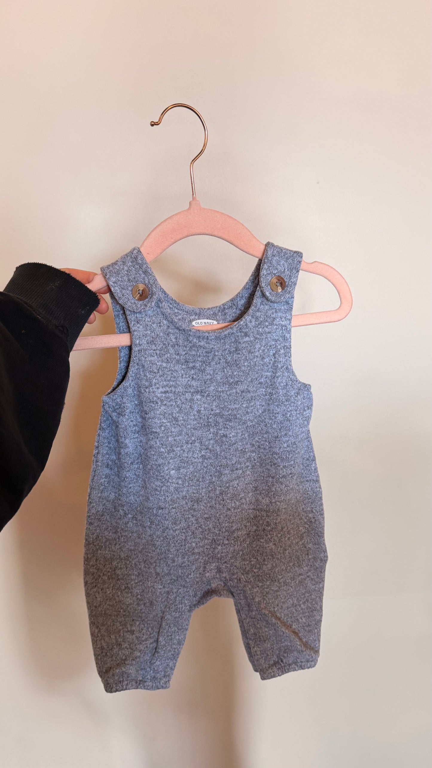 BB Consignment - Old Navy Grey Overalls 0-3M