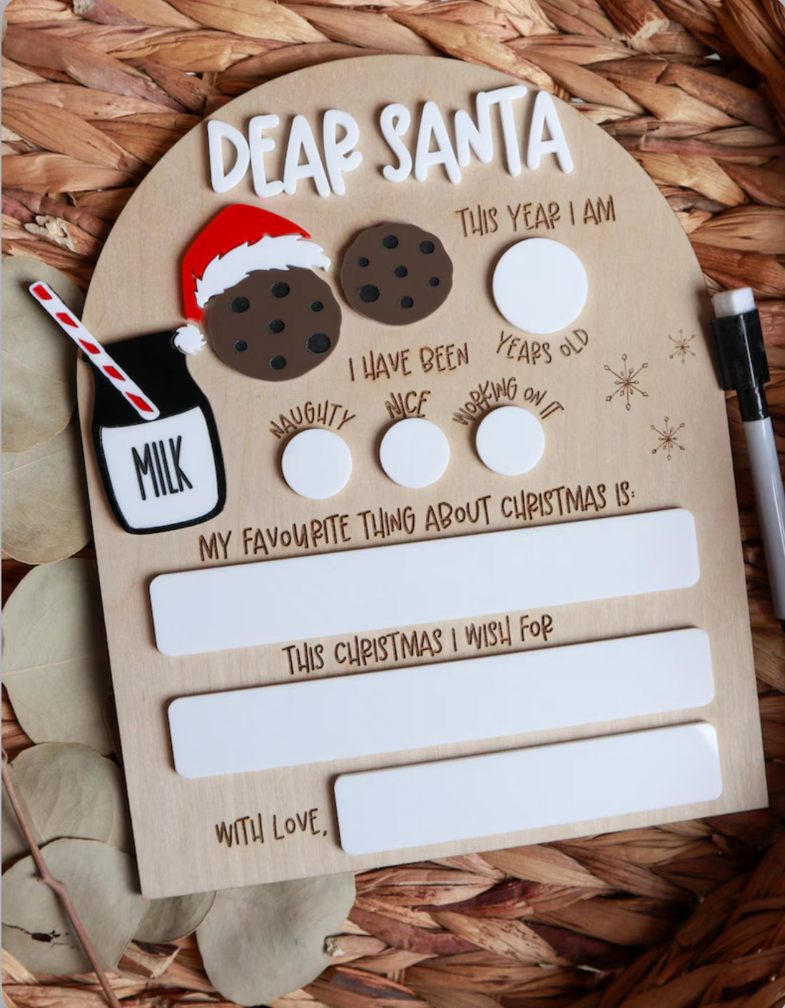 Sawdust & Stain - Santa Board