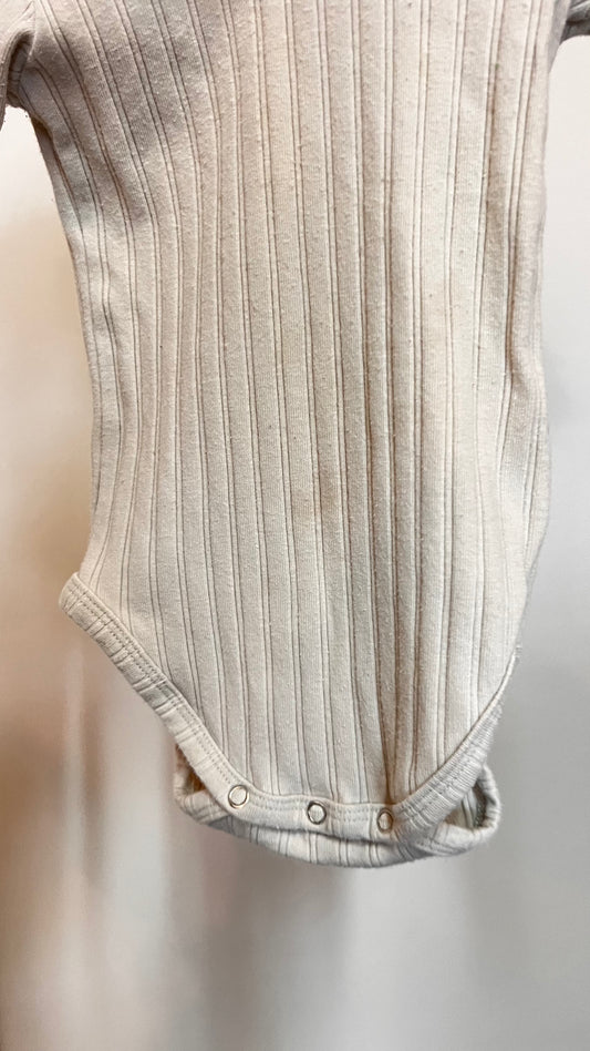 DL - Consignment - Rylee & Cru Taupe Ruffle Bodysuit - 3-6M