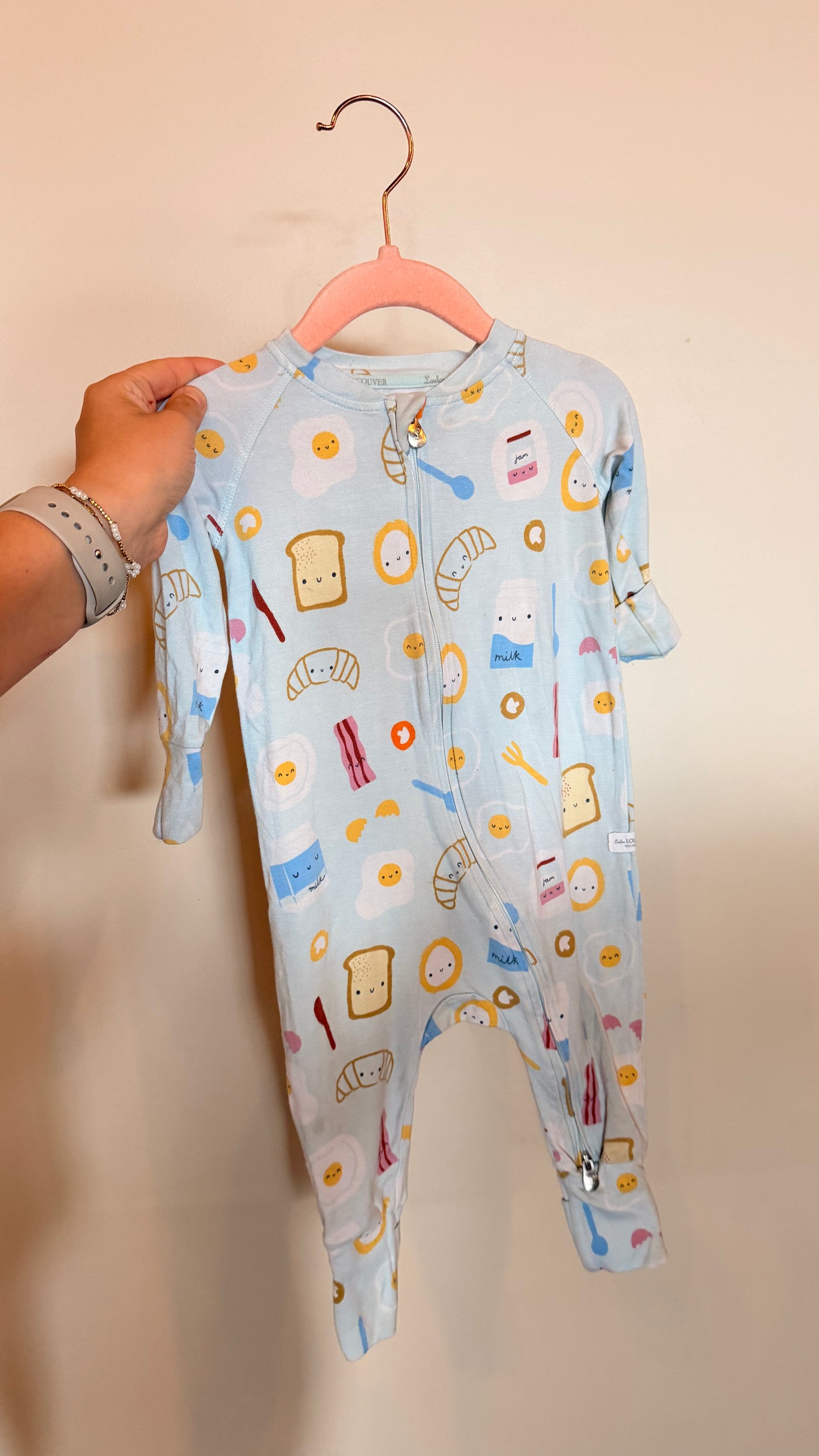 LK Consignment - Loulou Lollipop - Blue Breakfast Sleeper 6-12M