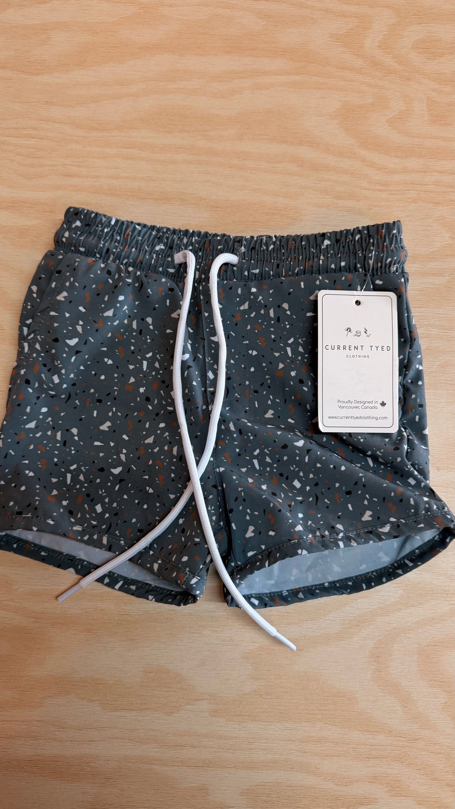 AB Consignment - NWT Current Tyed - The Quinn Trunks Earthy Terrazzo 2/3Y