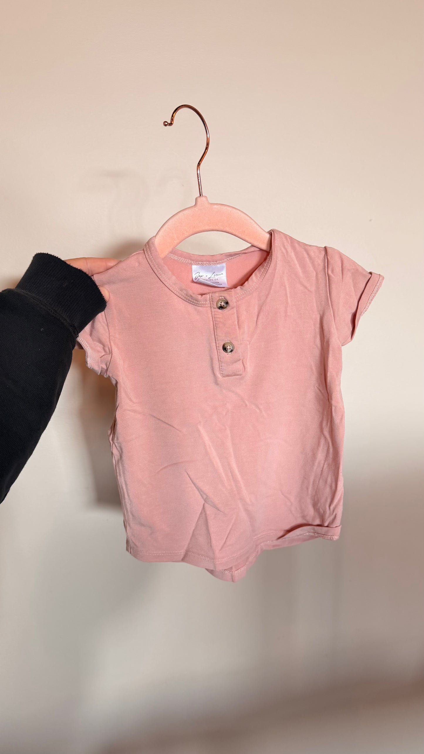 JH - Consignment - Jax & Lennon Pink Tee 6-12M