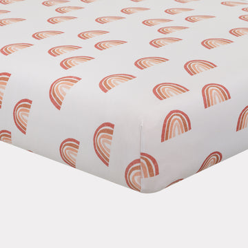Pip & Phee - Bamboo Crib Sheet - Rainbow