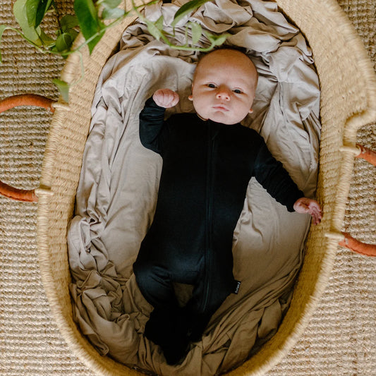 Belan.J - Footed Zipper Sleeper - Raven