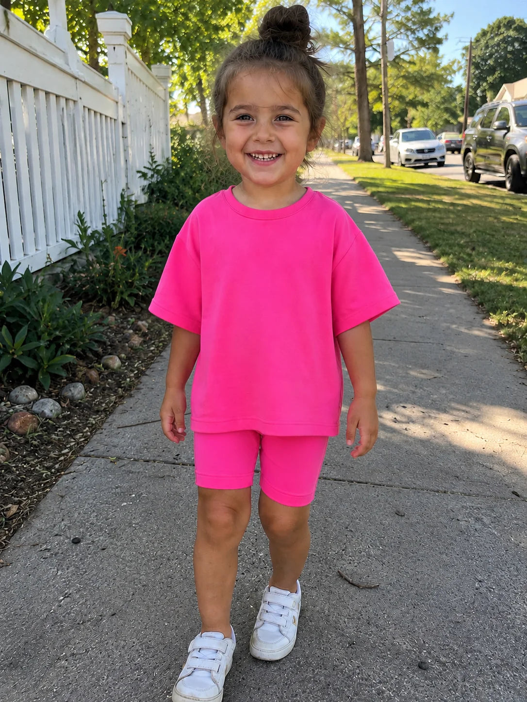 Pre Order - Oversized Tee - Hot Pink