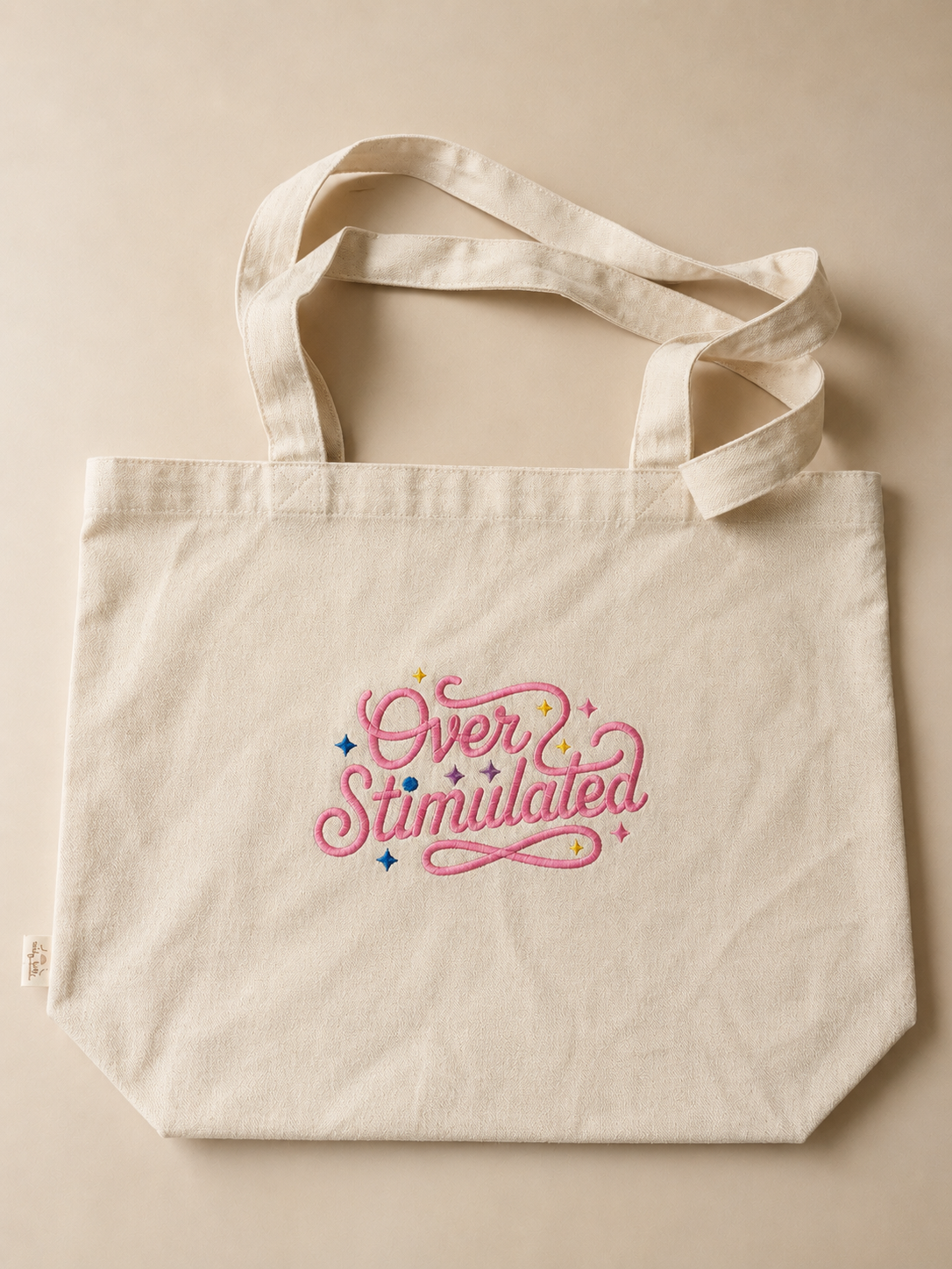 Pre Order - Teddy Little - Embroidered Tote Bag