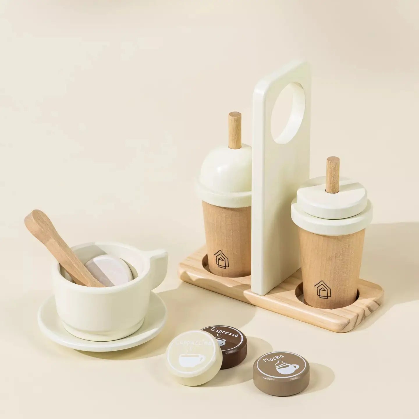 Coco Village - Wooden Coffee Maker Set
