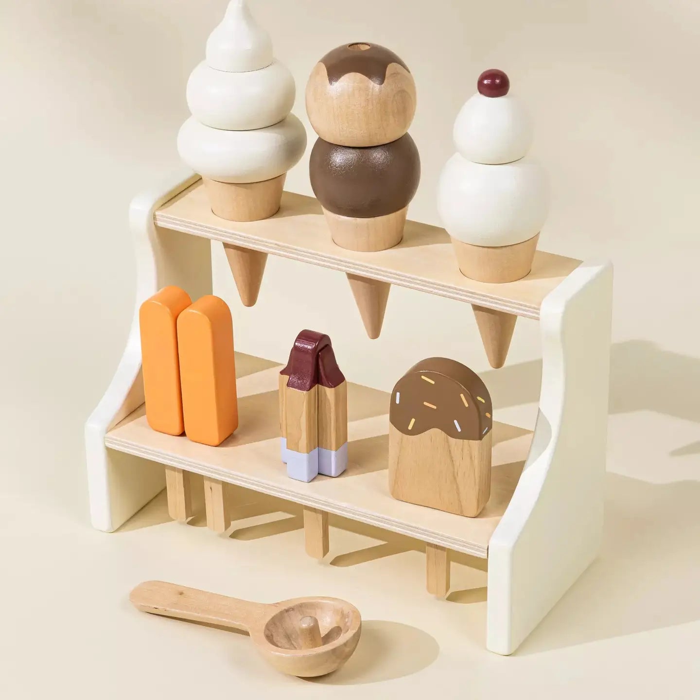 Coco Village - Wooden Ice Cream Stand and Accessories