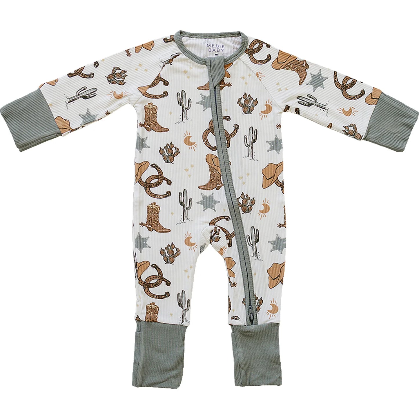 Mebie Baby - Outlaw Cowboy Ribbed Bamboo Sleeper