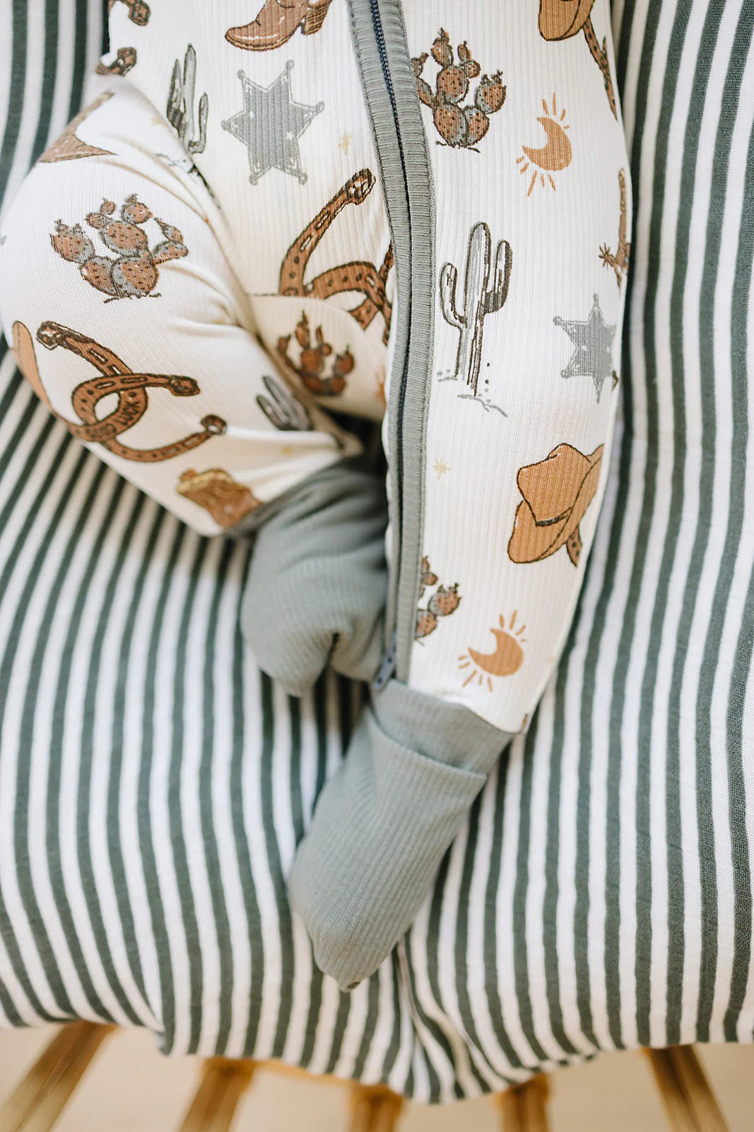 Mebie Baby - Outlaw Cowboy Ribbed Bamboo Sleeper